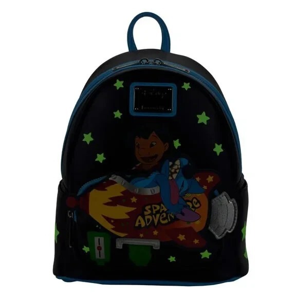 Loungefly Disney Lilo & Stitch Space Adventure‎ Glow in the Dark Mini Backpack main image 7